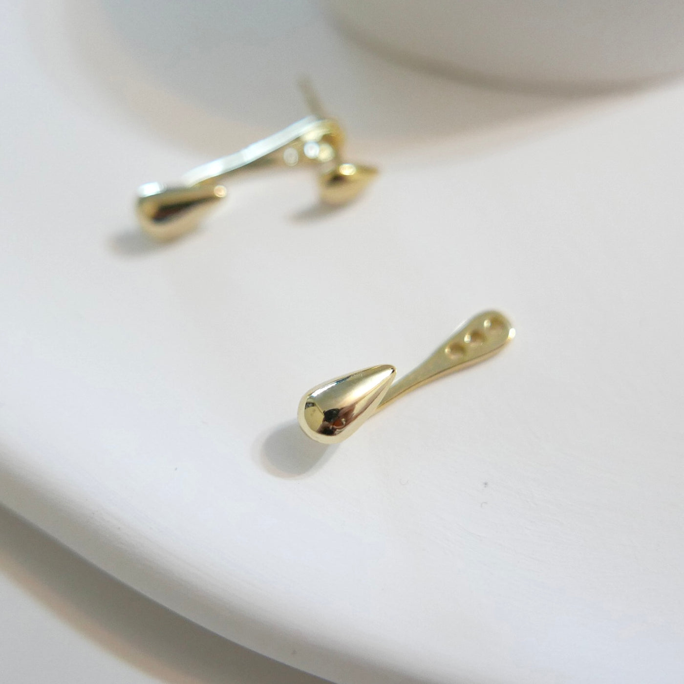 2-Way Dewdrop Stud Earrings