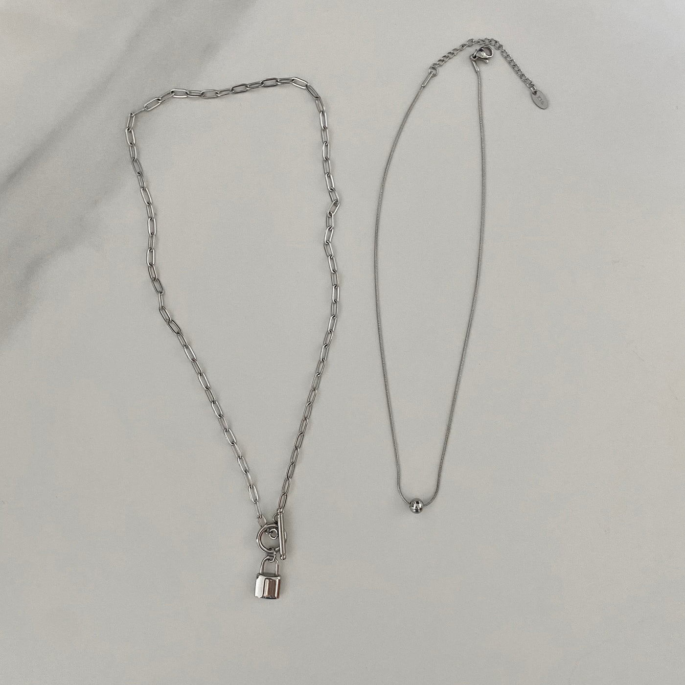 Padlock Necklace Set