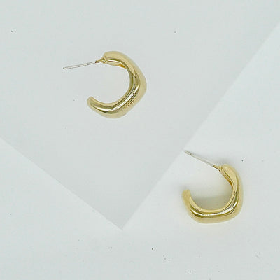 Crescent Bold Hoop Earrings