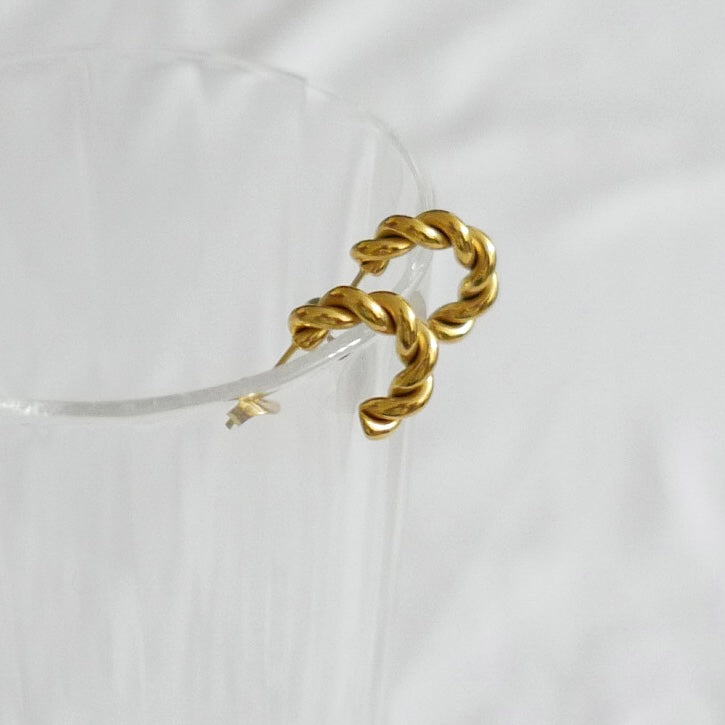 Leona Twisted Hoop Earrings