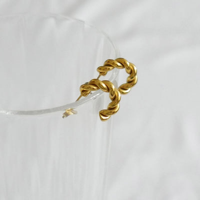 Leona Twisted Hoop Earrings