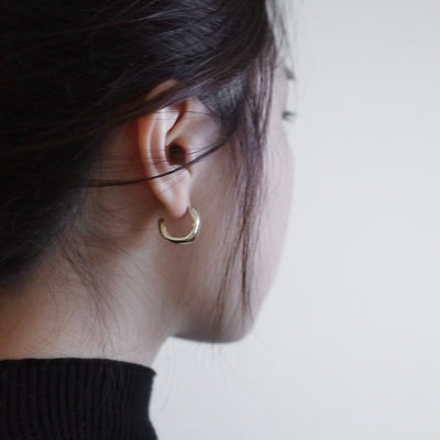 Crescent Bold Hoop Earrings